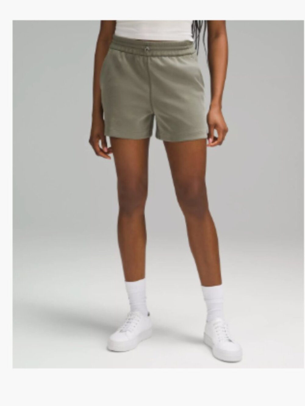 Lululemon Softstreme High Rise Short 4" Army Green Size 10